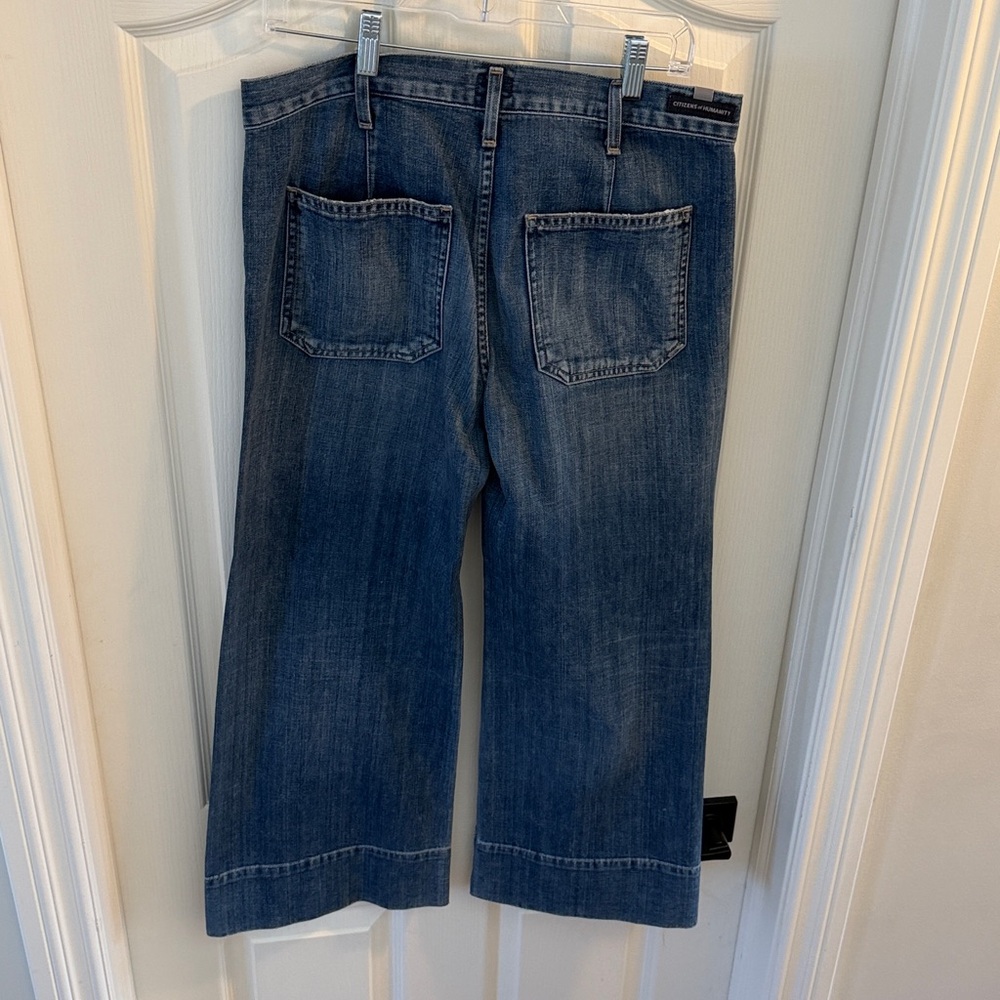 Citizens of Humanity cuffed wide jeans